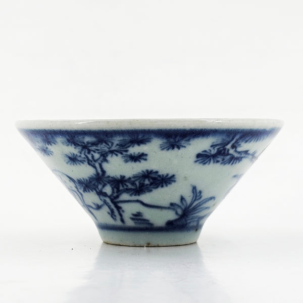 Handmade Wood Fired Chinese Antique Style Cha Zhan Tea Cup