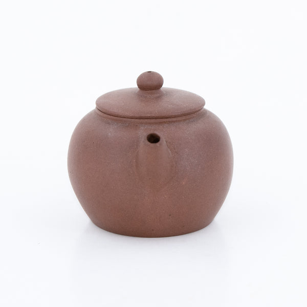 Antique Yixing "JuLun Zhu" Shape Shape Chinese Teapot (Flat Lid)