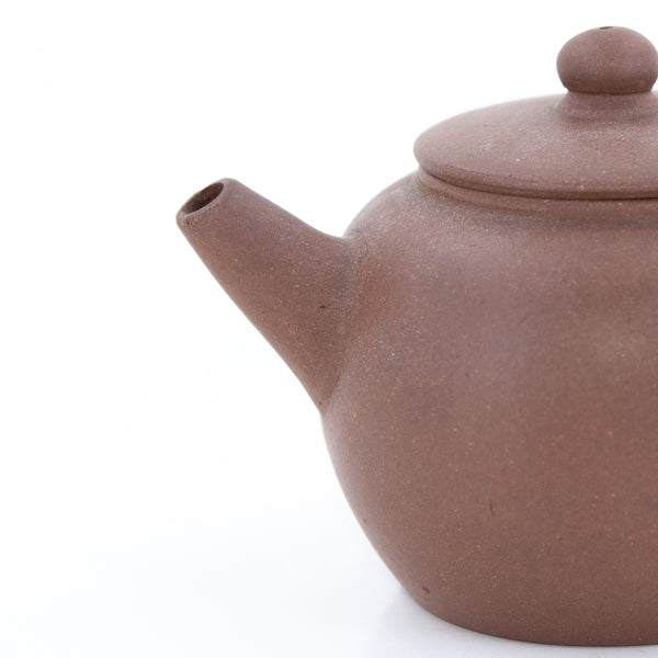 Antique Yixing "JuLun Zhu" Shape Shape Chinese Teapot (Flat Lid)