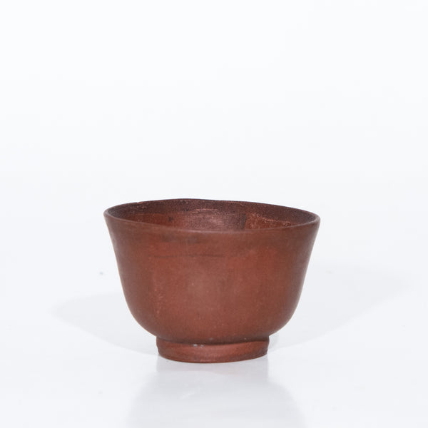 Antique Repaired Chinese Yixing Zini Round Tea Cup