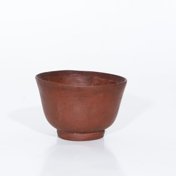 Antique Repaired Chinese Yixing Zini Round Tea Cup