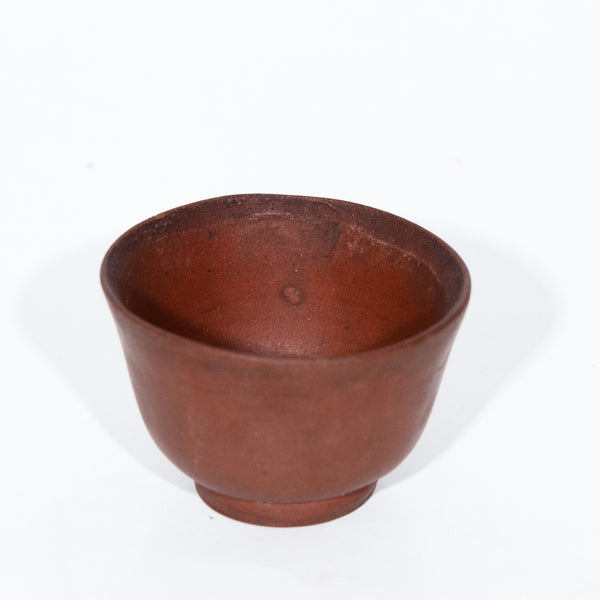 Antique Repaired Chinese Yixing Zini Round Tea Cup