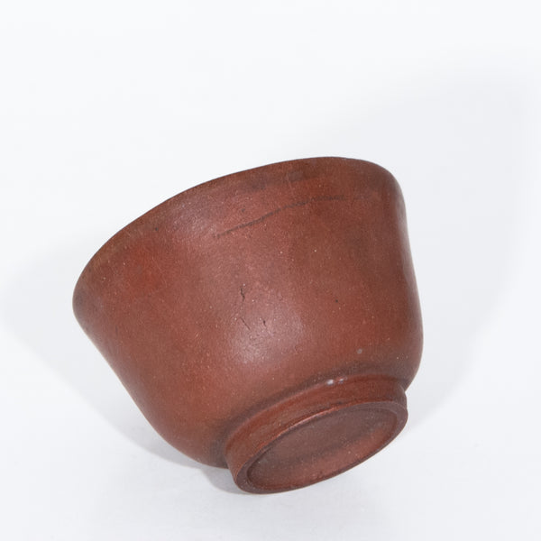 Antique Repaired Chinese Yixing Zini Round Tea Cup