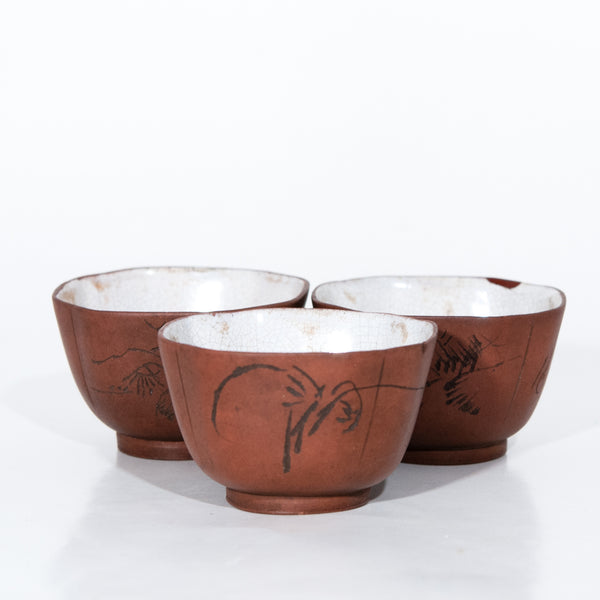 Antique Repaired Chinese Yixing Zini Tea Cup