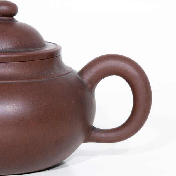 Large Antique Yixing Zini Baozhu Chinese Teapot Repaired