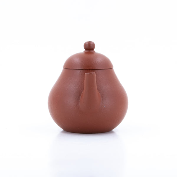 1980 Yixing Zhuni Straight Spout High Pear Shape Chinese Teapot