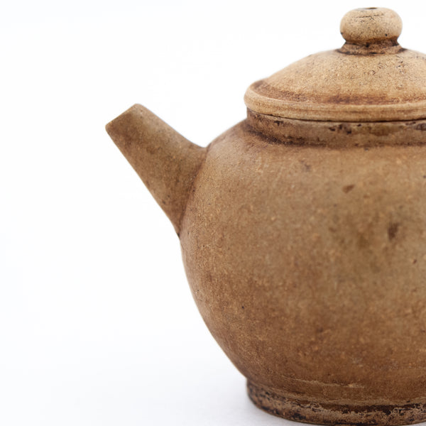 Antique Yixing Duan Ni "JuLun Zhu" 巨輪珠 Shape Chinese Teapot (Handle Repaired)