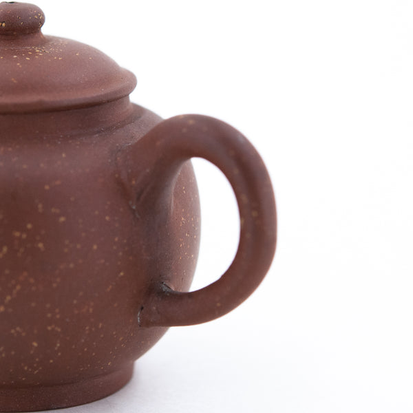 Antique Yixing Zini Bright Stars In The Sky "JuLun Zhu" 巨輪珠 Shape Chinese Teapot (Kintsugi Repaired)