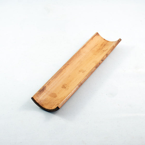 Vintage Bamboo Tea Scoop With Hand-Carved Gourd