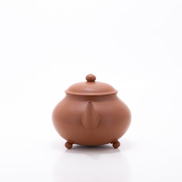 Yixing Zhuni Antique Style Three Legs Pear Shape Chinese Teapot