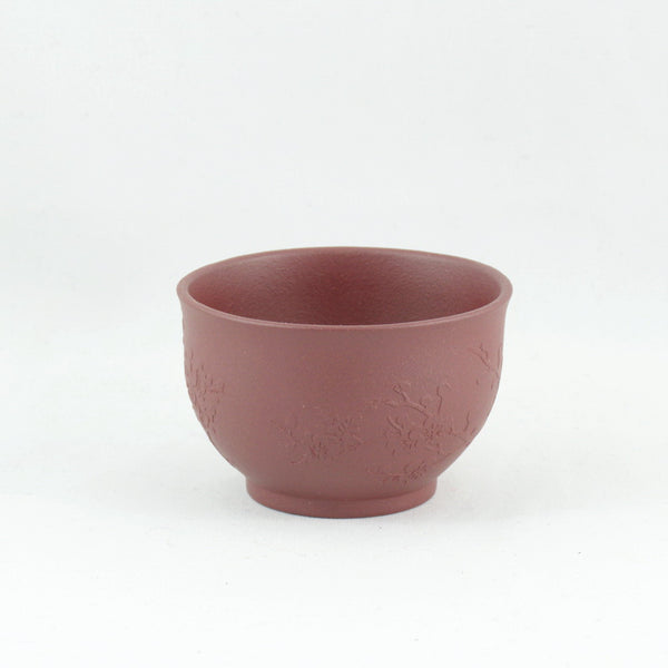 Yixing Clay Tea Cup Herald Of Spring (Bird and Plum Blossom)