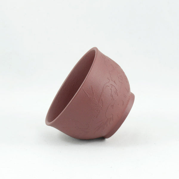 Yixing Clay Tea Cup Herald Of Spring (Bird and Plum Blossom)