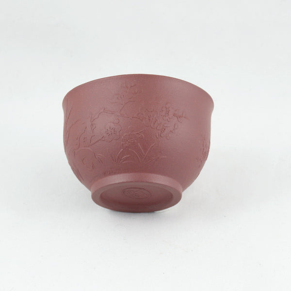 Yixing Clay Tea Cup Herald Of Spring (Bird and Plum Blossom)