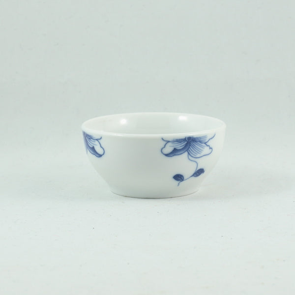 Porcelain Blue And White Flower Tea Cup