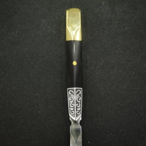 Damascene Style Stainless Steal Hard Wood Puerh Prying Knife