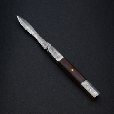 Damascene Style Stainless Steal Hard Wood Puerh  Prying Knife