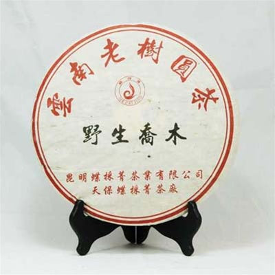 Pu-Erh Tea Cake, Wild Arbor Tree, Kunming Die Cai Qing Tea Factory, 2004 (Green/Sheng)