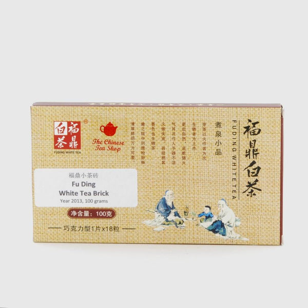 2013 Fu Ding Bai Cha White Tea Brick -- 100 grams