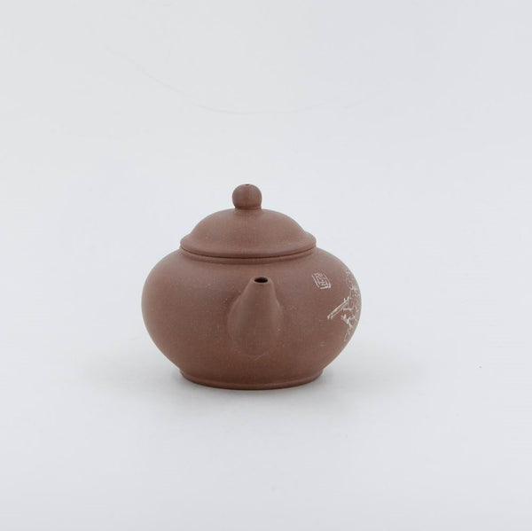 Yixing 1980's Flower Series Set of 4 Yixing Teapots - Mei Lan Zhu Qu (Plum, Magnolia, Bamboo, Chrysanthemum)