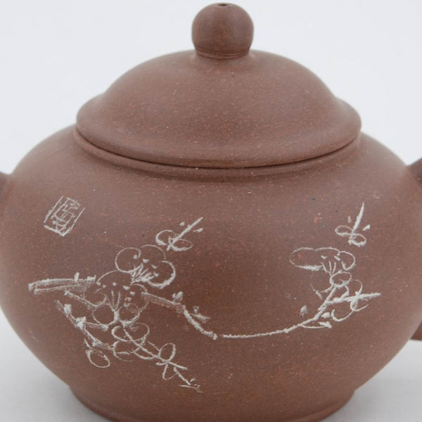 Yixing 1980's Flower Series Set of 4 Yixing Teapots - Mei Lan Zhu Qu (Plum, Magnolia, Bamboo, Chrysanthemum)