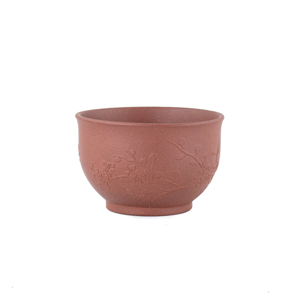 Yixing Clay Tea Cup Herald Of Spring (Bird and Plum Blossom)