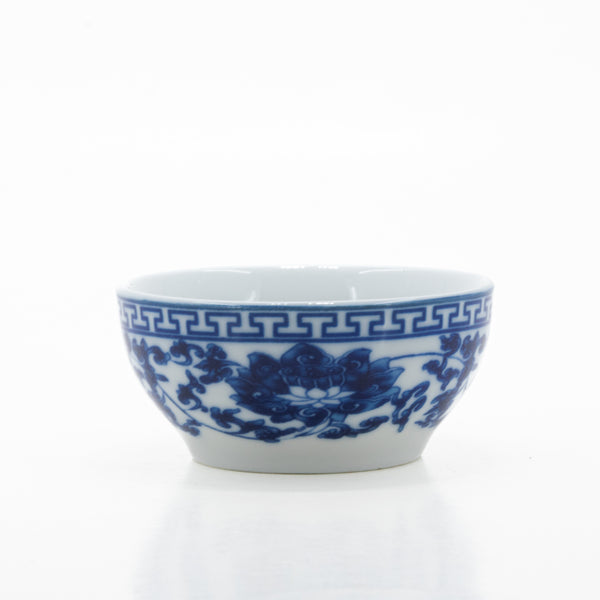 Porcelain Blue And White Lotus Tea Cup