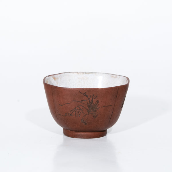 Antique Repaired Chinese Yixing Zini Tea Cup