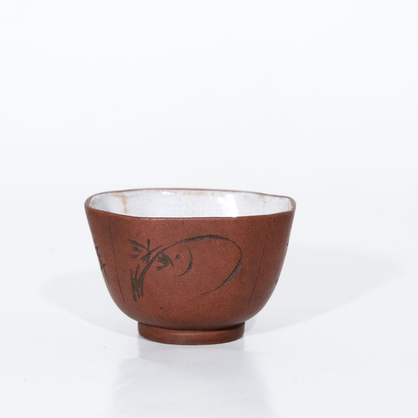 Antique Repaired Chinese Yixing Zini Tea Cup