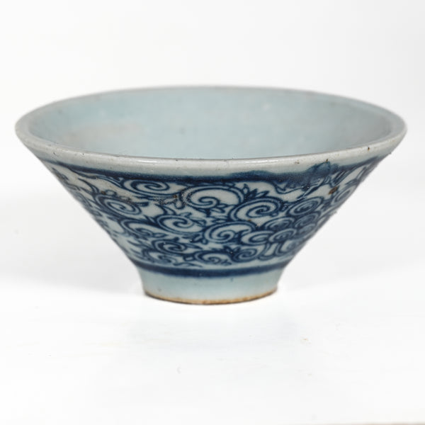 Handmade Wood Fired Chinese Antique Style Porcelain Chan Zhi Lian Double Happiness Tea Cup