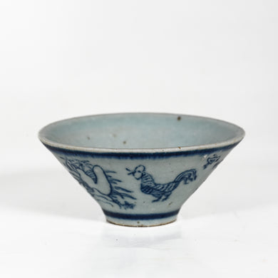 Handmade Wood Fired Chinese Antique Style Porcelain Chicken Tea Cup