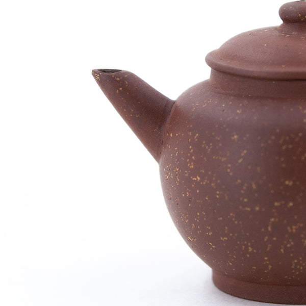 Antique Yixing Zini Bright Stars In The Sky "JuLun Zhu" 巨輪珠 Shape Chinese Teapot (Kintsugi Repaired)