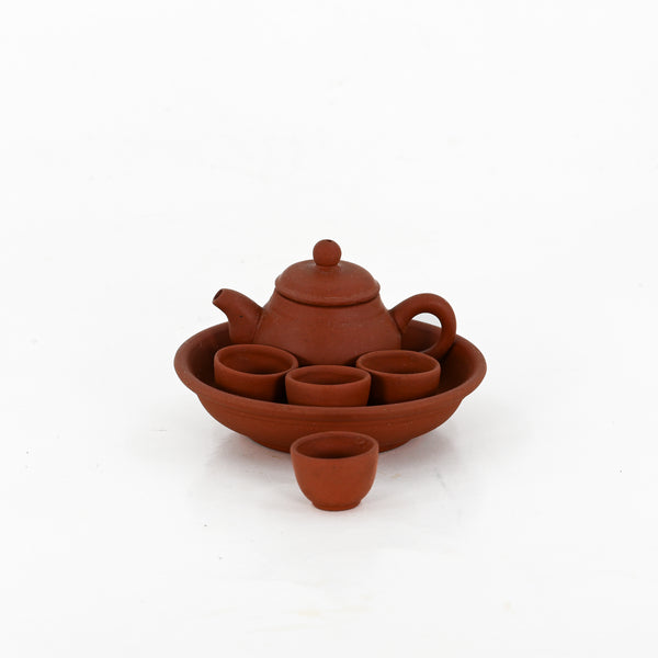 Miniature Red Clay Tea Set