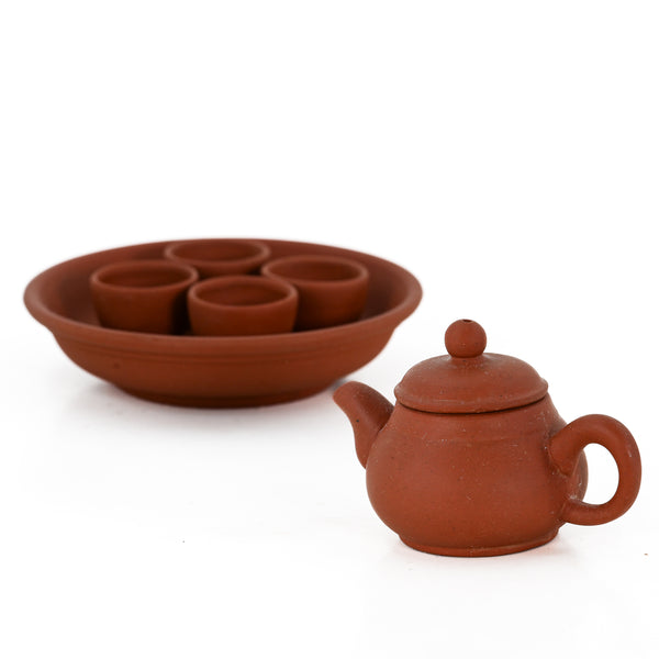 Miniature Red Clay Tea Set