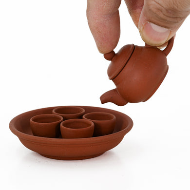 Miniature Red Clay Tea Set