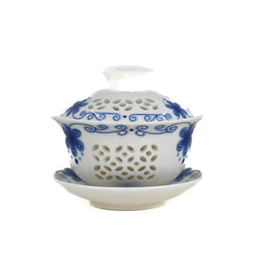 Porcelain Rice Grain Openwork Gaiwan