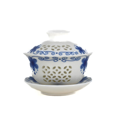 Porcelain Rice Grain Openwork Gaiwan