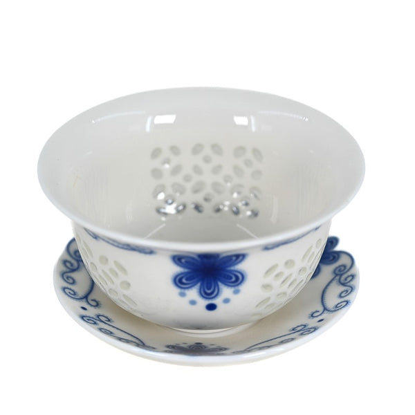 Porcelain Rice Grain Openwork Gaiwan