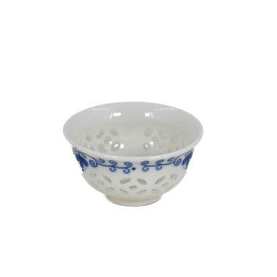 Porcelain Rice Grain Openwork Tea Cup