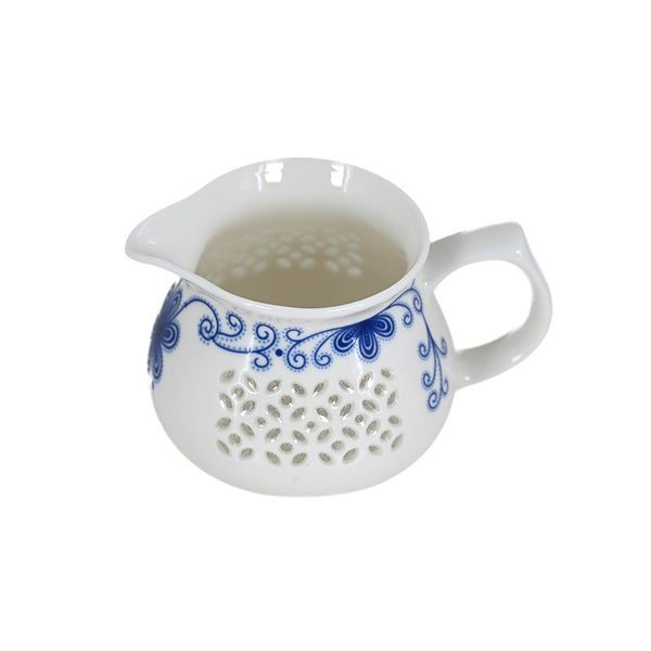 Porcelain Rice Grain Openwork Fair Cup Pitcher