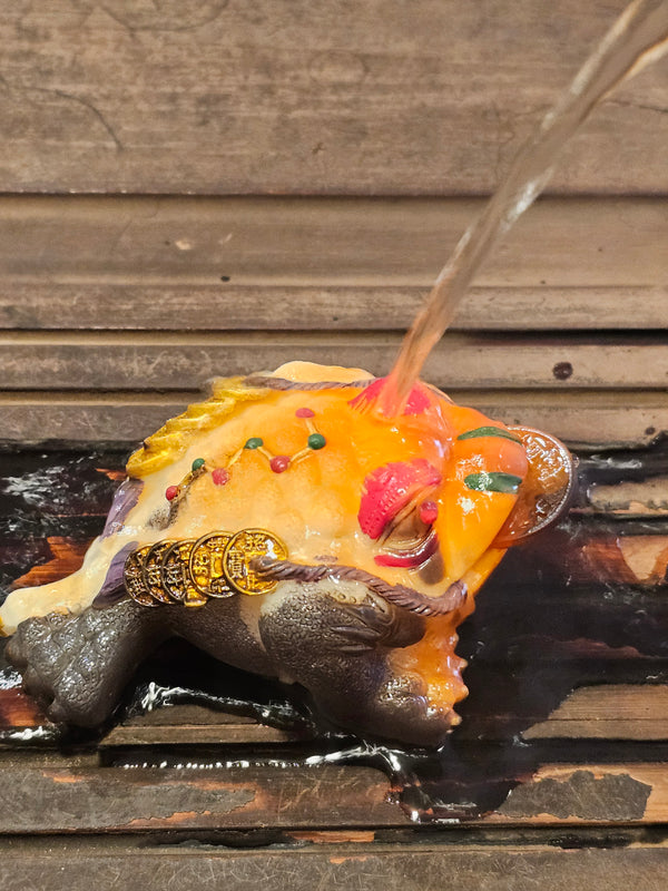 Allochroic Changing Color Tea Pet -- Three Legged Toad With Coins