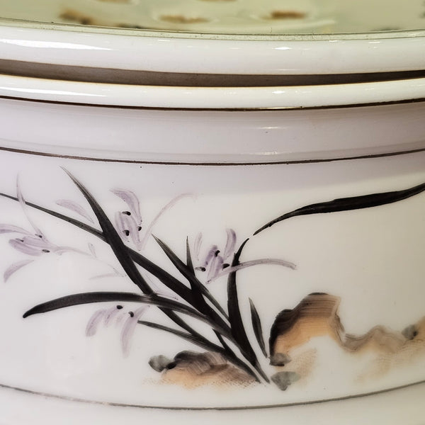 Vintage Porcelain Tea Clay (Orchid and Plum Blossom)