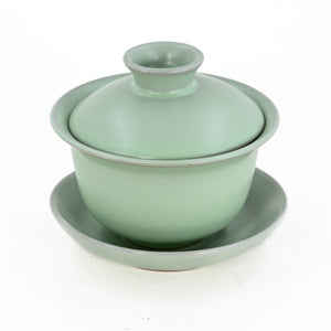 Green Celadon Ru Yao Porcelain Gaiwan