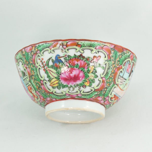 Antique Qing Dynasty Canton Famille-Rose Porcelain Gaiwan