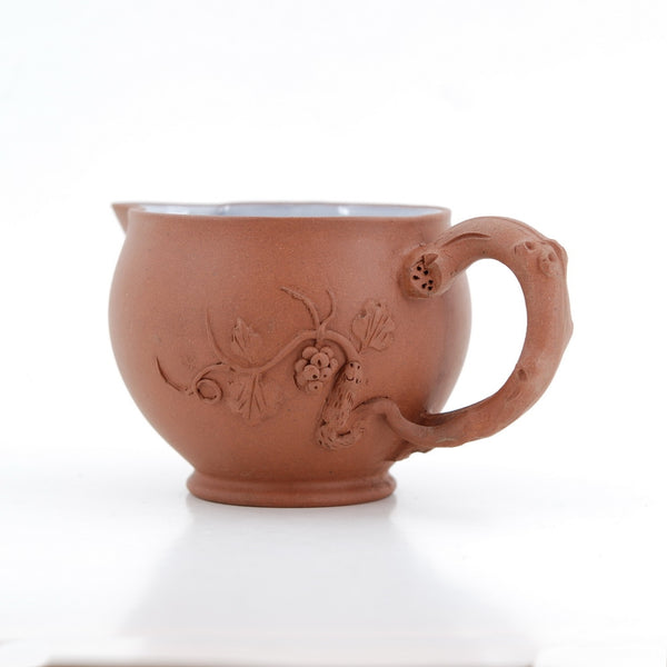 1980's Chinese Yixing Squirrel and Graps Fair Cup Pitcher