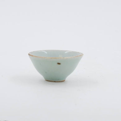 Antique Miniature Celadon Porcelain Tea Cup
