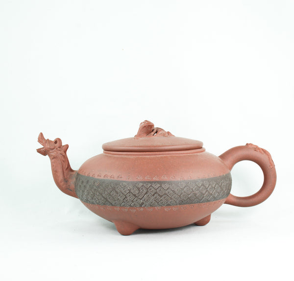 Yixing Antique Three Beast Chinese Teapot