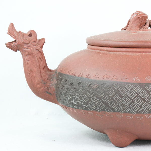 Yixing Antique Three Beast Chinese Teapot