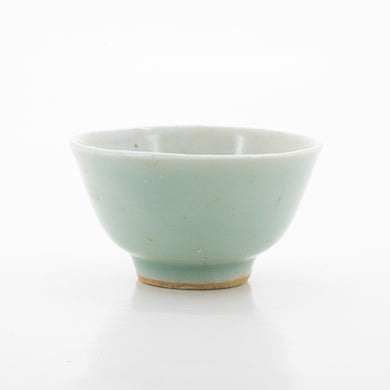 A Pair Antique Celadon Porcelain Tea Cups
