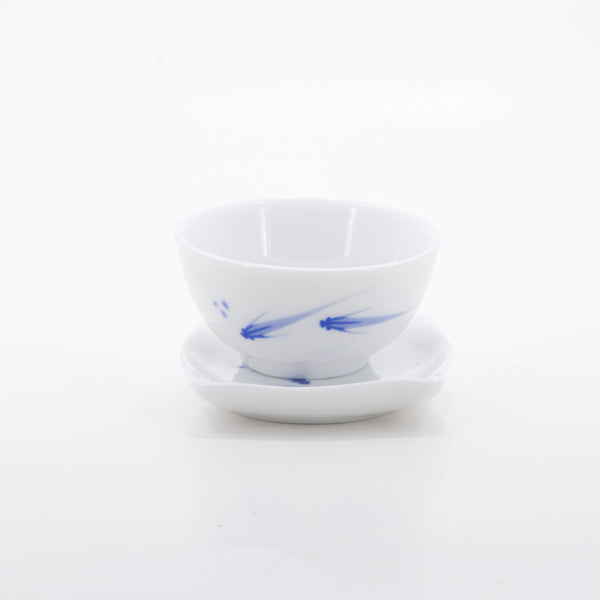 Porcelain Blue and White Fish Saucer