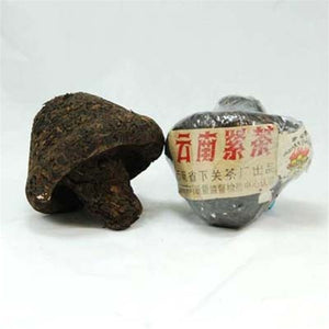 Pu-Erh "Tibetan Flame" Mushroom, Xiaguan Tea Factory 1990s, (Ripe/Shou)
